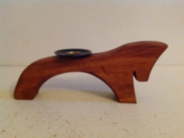 Set houten design kandelaars. Zweeds.