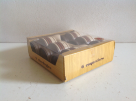 Set van 6 Eierdopjes.