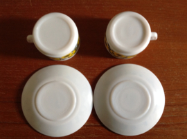 Kop en schotel. Arcopal. Lotus.