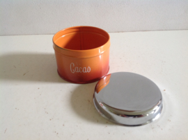 Cacaoblik. Oud oranje.