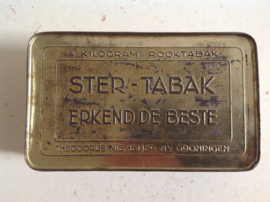 Tabaksblik. Ster Tabak.