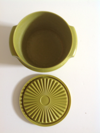 Tupperware bakje. Olijfgroen