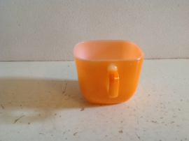 Kop / mok/ Opale. Oranje.