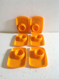 Set van 6 Eierdopjes.