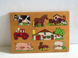 Inlegpuzzel. Boerderij.