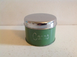 Cacaoblik. Oud groen.