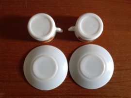 Kop en schotel. Arcopal. Lotus.