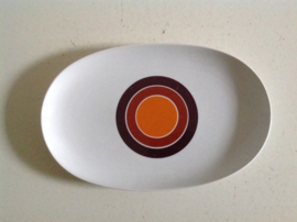 Serveerschaal. Ovaal.  33 cm.