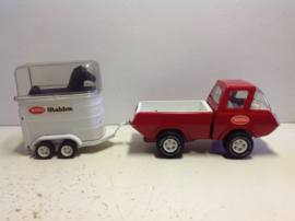 Tonka. Truck met paardentrailer.