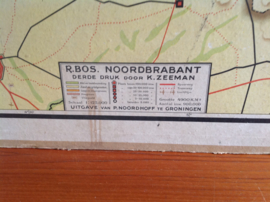 Wandkaart School. Noord-Brabant.