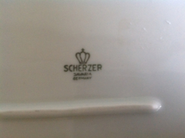 Serveerschaal. Scherzer. Bavaria. West-Germany.