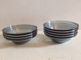 Set schalen. Glas.