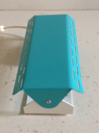 Bed- leeslampje. Aqua blauw.