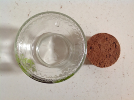Voorraad pot. Glas.