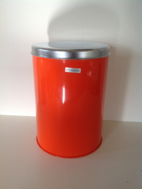 Brabantia chipsblik. Oranje. 70’s.