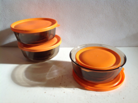 Set schalen. Glas. Luminarc.