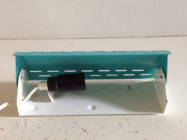Bed- leeslampje. Aqua blauw.