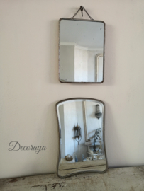 Frans spiegeltje met zilverlijst *2/French mirror