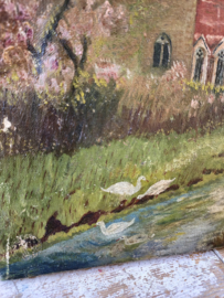 Olieverfschilderij landschap/oilpaiting scenery