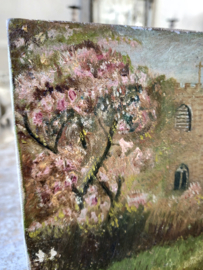 Olieverfschilderij landschap/oilpaiting scenery