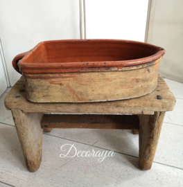 Antieke braadschaal/antique French earthenware stove