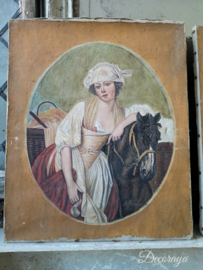 Portret van dame gesigneerd /French portrait
