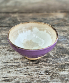 Spoelkom paars/ café au lait bowl