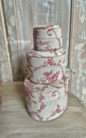 Stoffen doosjes set / set of fabric boxes