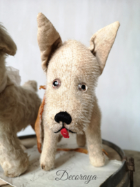 Oude Steiff terrier /old stuffed doggie