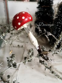 Kerstdecoratie oude paddenstoel