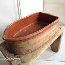 Antieke braadschaal/antique French earthenware stove