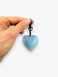 Sleutelhanger hart leer 4