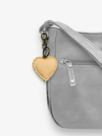 Keychain leather heart 9