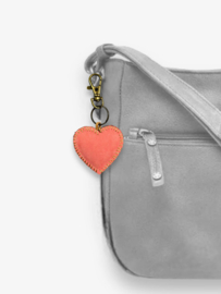 Keychain leather heart 5