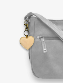 Keychain leather heart 2