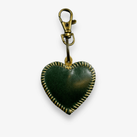 Keychain leather heart 6