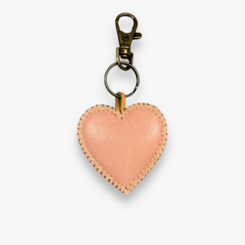 Keychain leather heart 13