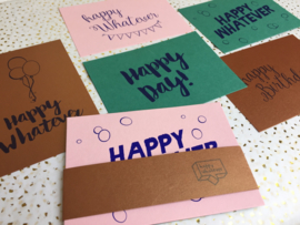 HAPPY GREETS CARD SET (5CARDS)