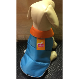 Adori hondenjas blauw/oranje 2-zijdig 30x35x25cm