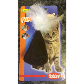 Nobby fun for cats jute zak met veertjes en catnip