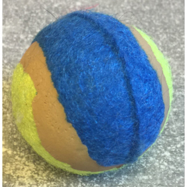 Mini tennisbal groen/blauw