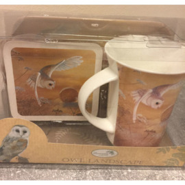 Cadeauset Owl Landscape