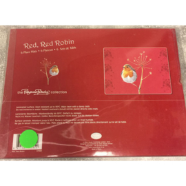 Set placemats Red, Red Robin