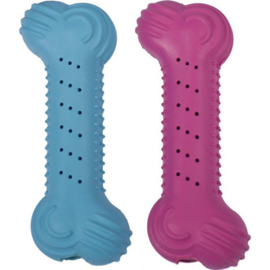 Duvo+ hondenspeeltje rubber crunchy bone S blauw