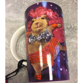 Big cup/cadeaubeker hamster roze