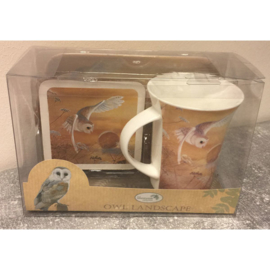 Cadeauset Owl Landscape