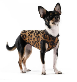 Gold Paw stretch fleece trui maat 2 leopard