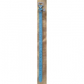 Halsbandje bedel hartje blauw
