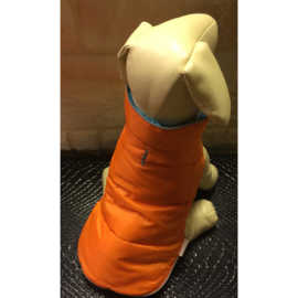 Adori hondenjas blauw/oranje 2-zijdig 30x35x25cm