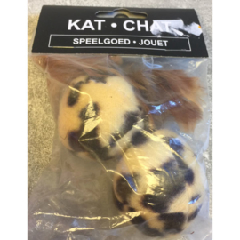 Kat Chat pluche bal met veer